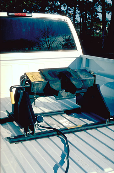 Anhängervorrichtung für 5th Wheel Trailer auf dem Pick-Up