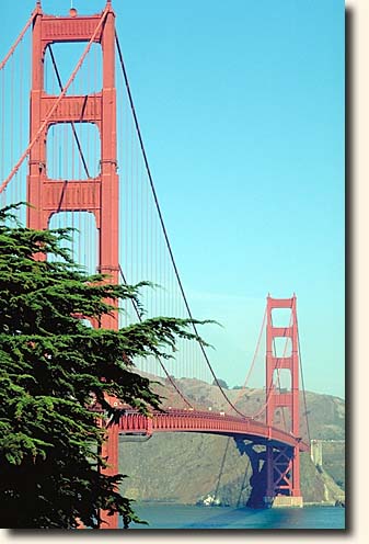 San Francisco: Südende der Golden Gate Bridge