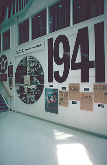 Pearl Harbour Gedenkwand im Museum of Naval Aviation in Pensacola